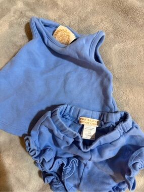The Beaufort Bonnet Company Light Blue Tank Top & Bloomer Set 0-6 months